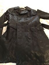 Faux leather trench for sale  HAYLING ISLAND