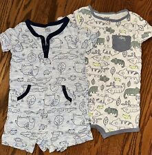 2 animal baby romper jumpsuit for sale  Galena