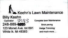 Billy keehn lawn for sale  Flushing