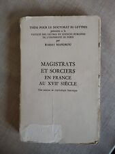 Livre magistrats sorciers d'occasion  Bourges