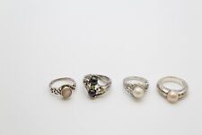 x4 Vintage Sterling Silver 925 Cultured Pearl Inc. Thomas Sabo Cluster Ring 24g for sale  SHIFNAL