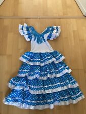 Flamencokleid blau weiss gebraucht kaufen  Potsdam