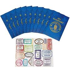 Kicko Passport Sticker Book 12 Pack for Treats Favors Prizes Decals Scrapbooks, used for sale  Shipping to South Africa