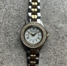 Reloj para mujer Armitron 24 mm estuche/banda esfera blanca con acentos de cristal B-C segunda mano  Embacar hacia Argentina