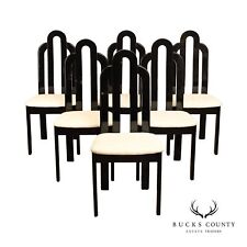 black lacquer italian chairs for sale  Hatfield