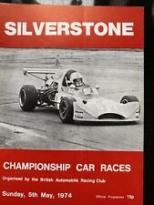 Race programme silverstone for sale  FAREHAM