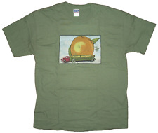 Camiseta The ALLMAN BROTHERS BAND Eat A Peach GRANDE verde oliva desgastada Gildan comprar usado  Enviando para Brazil