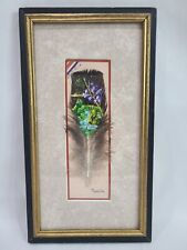 Vintage painted feather for sale  Saint Petersburg