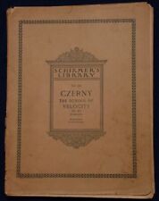Livro de música antigo Schirmer's Library Czerny School of Velocity, 1893, Vol 161 comprar usado  Enviando para Brazil