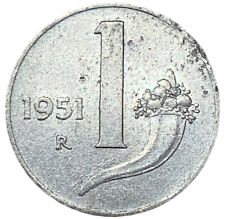 1 LIRA 1951 - CORNUCOPIA - REPUBBLICA ITALIANA - NON COMUNE - NC - BB -, usato usato  Trani