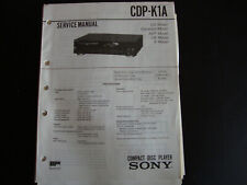 Esquema original manual de servicio Sony CDP-K1A, usado segunda mano  Embacar hacia Argentina