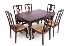 Antyczny stół i krzesła z XIX wieku, Europa Zachodnia. Po remoncie na sprzedaż  PL