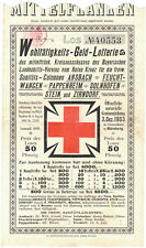 Lote de lotería - Caridad columnas sanitarias Franconia central Nuremberg - 1903 segunda mano  Embacar hacia Argentina