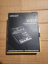 Mezclador de audio Bluetooth USB DJ consola 4 canales karaoke estudio en vivo ~ WSL4 segunda mano  Embacar hacia Argentina