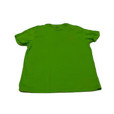 Camisa polo masculina Ralph Lauren verde média manga curta gola redonda malha algodão, usado comprar usado  Enviando para Brazil