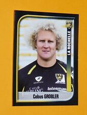 #209 COBUS GROBLER STADE ROCHELAIS LA ROCHELLE PANINI RUGBY 2011 FRANCE TOP 14 for sale  Shipping to South Africa