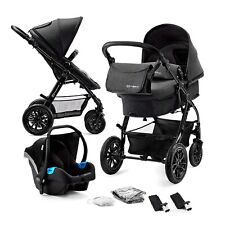 Kinderkraft Pram 3 in 1 Set MOOV, Travel System Pushchair & Carseat Black NEW for sale  Shipping to South Africa