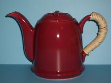 Teapot...burgundy wrapped hand for sale  Shipping to Ireland