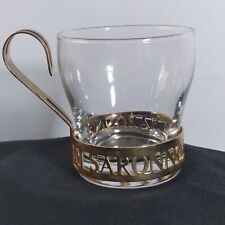 Manija de metal licor vintage Disaronno, taza de vidrio Libbys cóctel, café, 6 oz  segunda mano  Embacar hacia Argentina