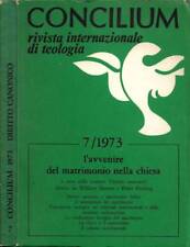 Concilium. rivista internziona usato  Italia