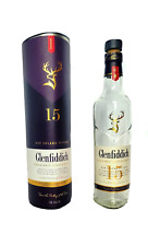 Whisky escocés de malta única Glenfiddich. 15 años de antigüedad. con envoltura original, usado segunda mano  Embacar hacia Argentina