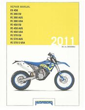 Husaberg service manual 2011 FE 390 EU, AUS, USA & FE 450 EU, AUS USA , used for sale  Shipping to South Africa