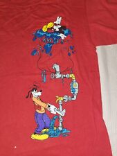 Camiseta Vintage Rara Jerry Leigh Disney Mickey Mouse e Pateta Tamanho Médio Vermelha comprar usado  Enviando para Brazil