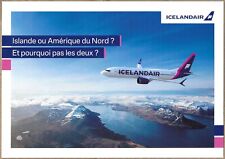 CARTÃO EMITIDO PELA COMPANHIA AÉREA / ICELANDAIR / BOEING 737 MAX-9 / EDIÇÃO FRANCESA comprar usado  Enviando para Brazil