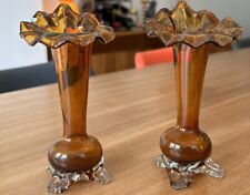 Antique pair amber for sale  SWADLINCOTE