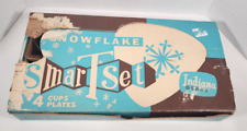 Conjunto de lanches Indiana Glass Snowflake Smartset vintage atômico MCM 1960s, usado comprar usado  Enviando para Brazil