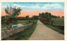 Cartão postal antigo típico Kentucky Blue Grass Road no antigo Kentucky E. C. Kropp comprar usado  Enviando para Brazil