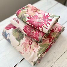 Pottery Barn (KING SET) Marla Palamore Floral Duvet Cover & 2 Shams Linen Spring for sale  Shipping to South Africa