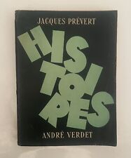 Histoires jacques prévert d'occasion  Paris XI