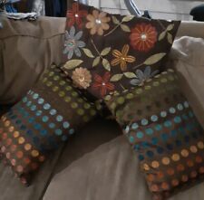 pillow outdoor 3 set colorful for sale  Lake Worth