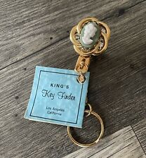 Vintage Kings Key finder Cameo gold tone metal W/tag for sale  Shipping to South Africa
