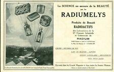 Publicité ancienne radiummely d'occasion  France