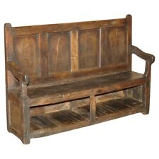 STUNNING 17TH CENTURY ANGLESEY WALES SETTLE BENCH LOVELY HALLWAY TAVERN SEATING for sale  Shipping to South Africa