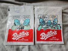 Vintage 1970's Butlins Plastic Bags x 2 Featuring Ploot & Toot, used for sale  Shipping to South Africa