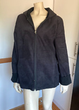 Ladies CASUAL CLUB Soft SUEDE FEEL BLACK ZIP UP COAT 14 Vintage Wholesale Stock for sale  Shipping to South Africa