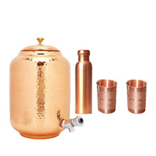 Despensador de cobre martelado 8L garrafa lisa 950ml design copo 300ml comprar usado  Enviando para Brazil