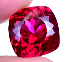 12.60Ct Natural Myanmar Red Spinel Certified Cushion Cut Flawless Loose Gemstone for sale  Shipping to South Africa