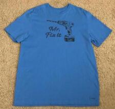 Life is Good Mr. Camiseta para hombre Fix It Drill trituradora azul talla grande segunda mano  Embacar hacia Argentina