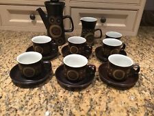 brown retro coffee sets for sale  READING