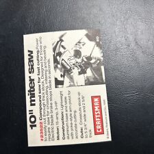 Jb98 craftsman card for sale  Walnut