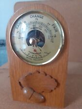 Barometer thermometer wooden for sale  TAMWORTH