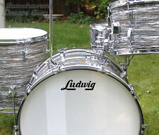 Ludwig, Ringo '64, (#2 gira por EE. UU.) - Calcomanía de vinilo adhesiva, para cabezal de reversión de tambor bajo segunda mano  Embacar hacia Argentina