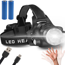 Head torch rechargeable for sale  MANCHESTER