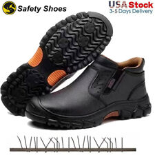 Botas de trabalho masculinas impermeáveis biqueira composta sapatos de segurança indestrutíveis antiderrapantes comprar usado  Enviando para Brazil