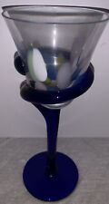 Glass goblet cobalt for sale  Hendersonville