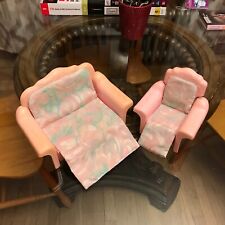 Vintage 1987 Barbie SWEET ROSES Living Room Chair Sofa Sleeper Couch Set for sale  Shipping to South Africa
